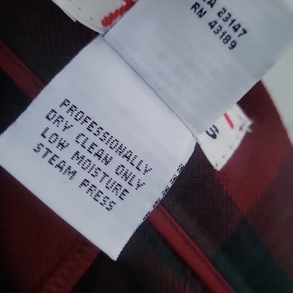 Vintage Talbots Red & Green Tartan Plaid Pleated Midi Skirt Sz M / 30" Waist - Picture 7 of 9